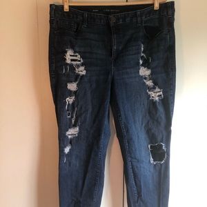 Lane Bryant Distressed Skinny Jeans